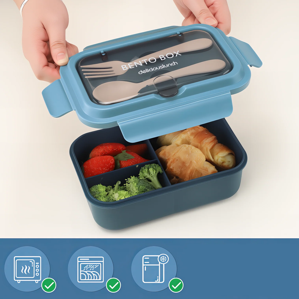 Niebieski lunchbox 1200ml