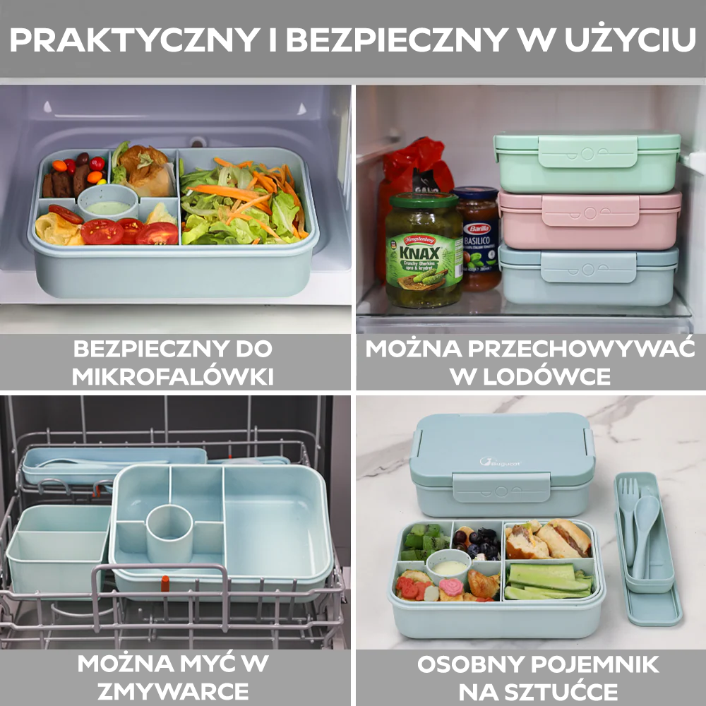 Niebieski lunchbox 1300ml