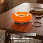 Lampa donut pomarańczowa styl retro