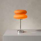 Pomarańczowa lampa grzybek